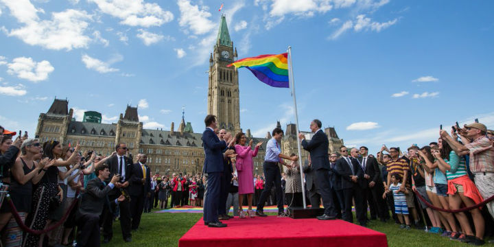 Justin Trudeau auf dem Parliament Hill