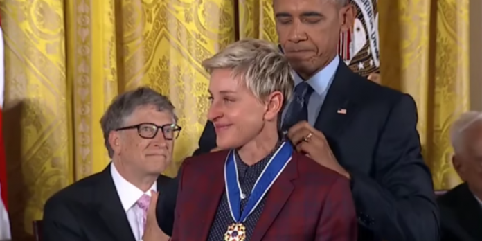 Ellen DeGeneres und Barack Obama