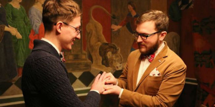 Schwules Ehepaar in Russland