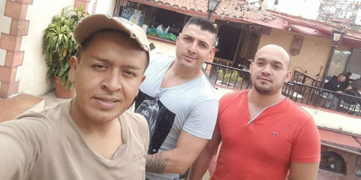 Rubén Estrada, Roberto Vega und Carlos Uriel López