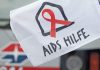 Flagge der Aids Hilfe Wien