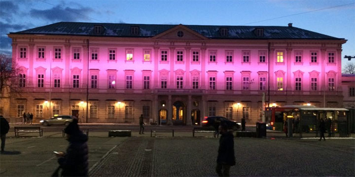 Schloss Mirabell in pink