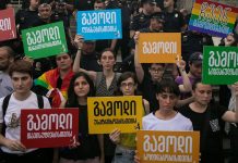 LGBTIQ-Aktivisten in Tiflis