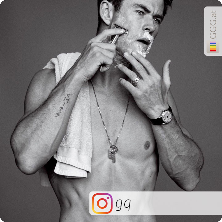 Chris Hemsworth für GQ auf Instagram