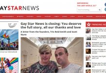 Screenshot GayStarNews