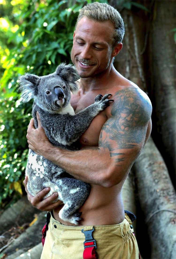 Nathan mit Koala