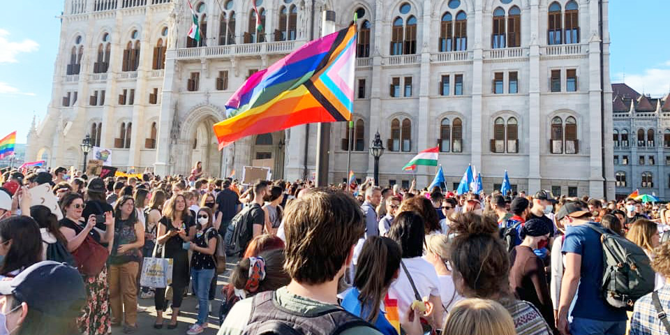Demonstration in Budapest